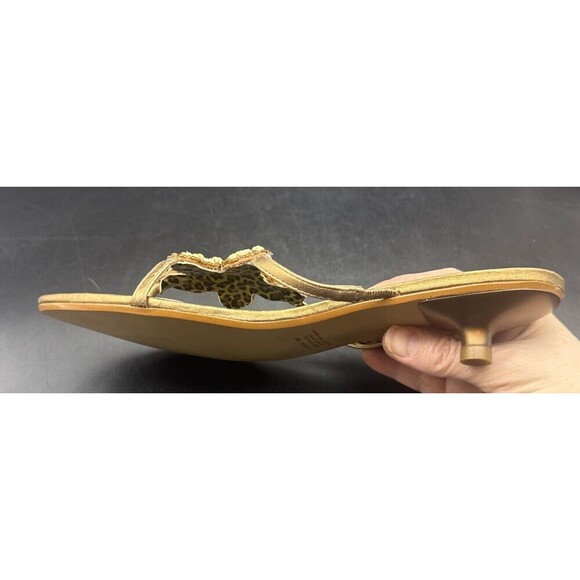 Women’s Carlos by Carlos Santana Beckon Copper Brown Beaded Slip On Sandal Sz 8 - Picture 7 of 15